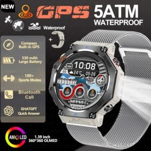 Multifunctional Outdoor Flashlight Smart Waterproof Watch