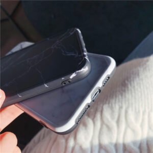 Cold wind anti-fall marble pattern mobile phone case