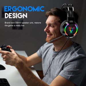Head-mounted PC Gaming Wired Headset