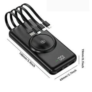 20000mAh Power Bank Fast Charger Battery Pack Portable 5 USB For Mobile Phone UK