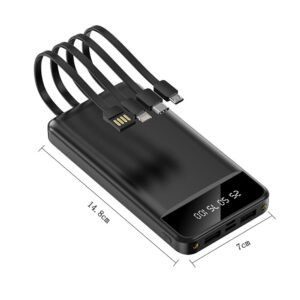 Power Bank Pack 30000mAh Fast Charger 4 USB External Battery For Mobile Phone