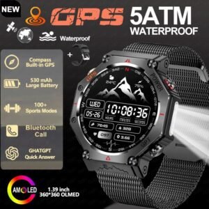Multifunctional Outdoor Flashlight Smart Waterproof Watch