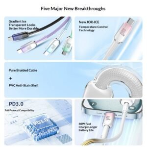 Fast-charging Phone Ice-crystal Gradient Data Cable