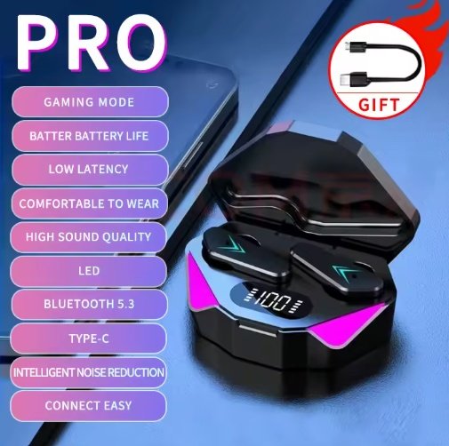 2026 New TWS Wireless Earphones With Bluetooth 5.49 Gaming Headset Sport Earbuds With LED Display Earhooks And Built In Mic