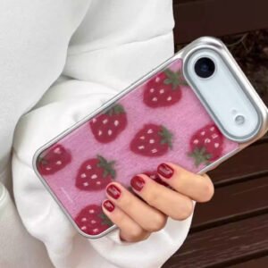 Strawberry themed Protective Case 16 Pro Max Protective Cover