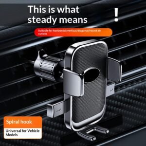 Car Air Vent Spiral Inverted Hook Multi-function Navigation Bracket For In-car Use