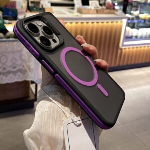 Dual-Color Magnetic Shield Matte Shatter-Resistant Protective Case For The 17 Pro Max