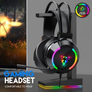 Head-mounted PC Gaming Wired Headset
