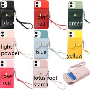 For IPHONE12MINI 11 PRO MAX Wristband Card Holder