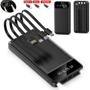 Power Bank Pack 30000mAh Fast Charger 4 USB External Battery For Mobile Phone