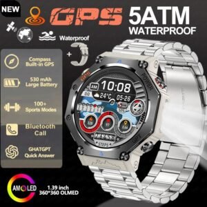 Multifunctional Outdoor Flashlight Smart Waterproof Watch