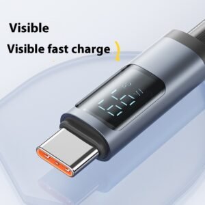 Phone Fast Charge For Pingguo 30W Android 66W Digital Display Data Line