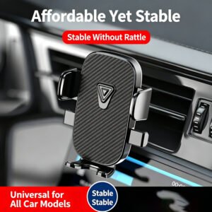 Hook Style Car Air Vent Phone Mount, Universal Cell Phone Holder For Car Navigation & Vehicle Use