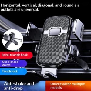 Car Air Vent Spiral Inverted Hook Multi-function Navigation Bracket For In-car Use