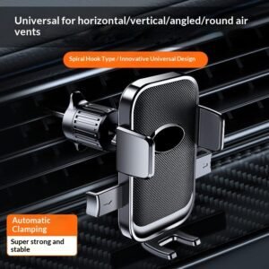 Car Air Vent Spiral Inverted Hook Multi-function Navigation Bracket For In-car Use