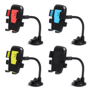 Windshield Hose Style Car Phone Holder Suction Cup Mount Center Console Phone Bracketwholesale