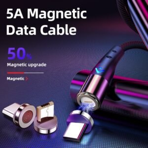 Fast-charging Data Cable Supports 3A5A Magnetic Charging Cables