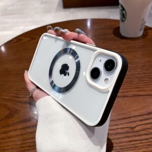 Applicable Transparent Magsafe Magnetic  13promax Phone Case