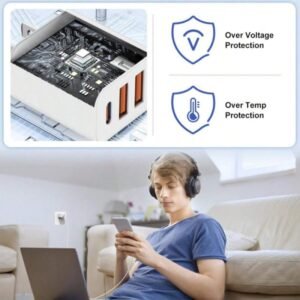 Charger Cable - Portable, Durable, Essential For Charging Compatible With Multiple Devices And Ensures Device Safety.