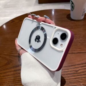 Applicable Transparent Magsafe Magnetic  13promax Phone Case