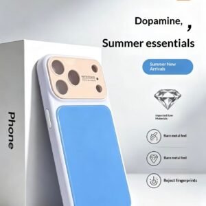 iPhone Color block Phone Case With A Large Window