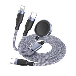 Magnetic Wireless Charging Watch Charger Type Car Data Cable 3 in 2 Type
