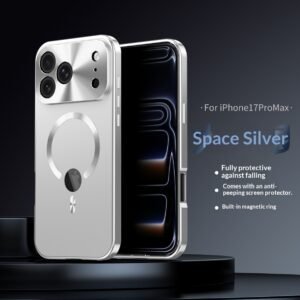 Suitable For 17 Pro Max Phone Case, Anti-peep With Cutout For Logo, Magnetic