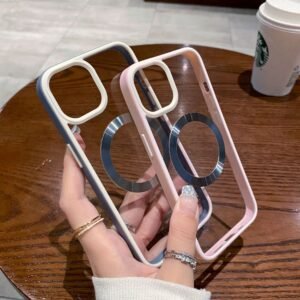 Applicable Transparent Magsafe Magnetic  13promax Phone Case