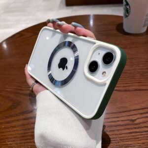 Applicable Transparent Magsafe Magnetic  13promax Phone Case
