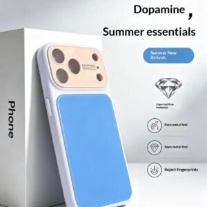 iPhone Color block Phone Case With A Large Window